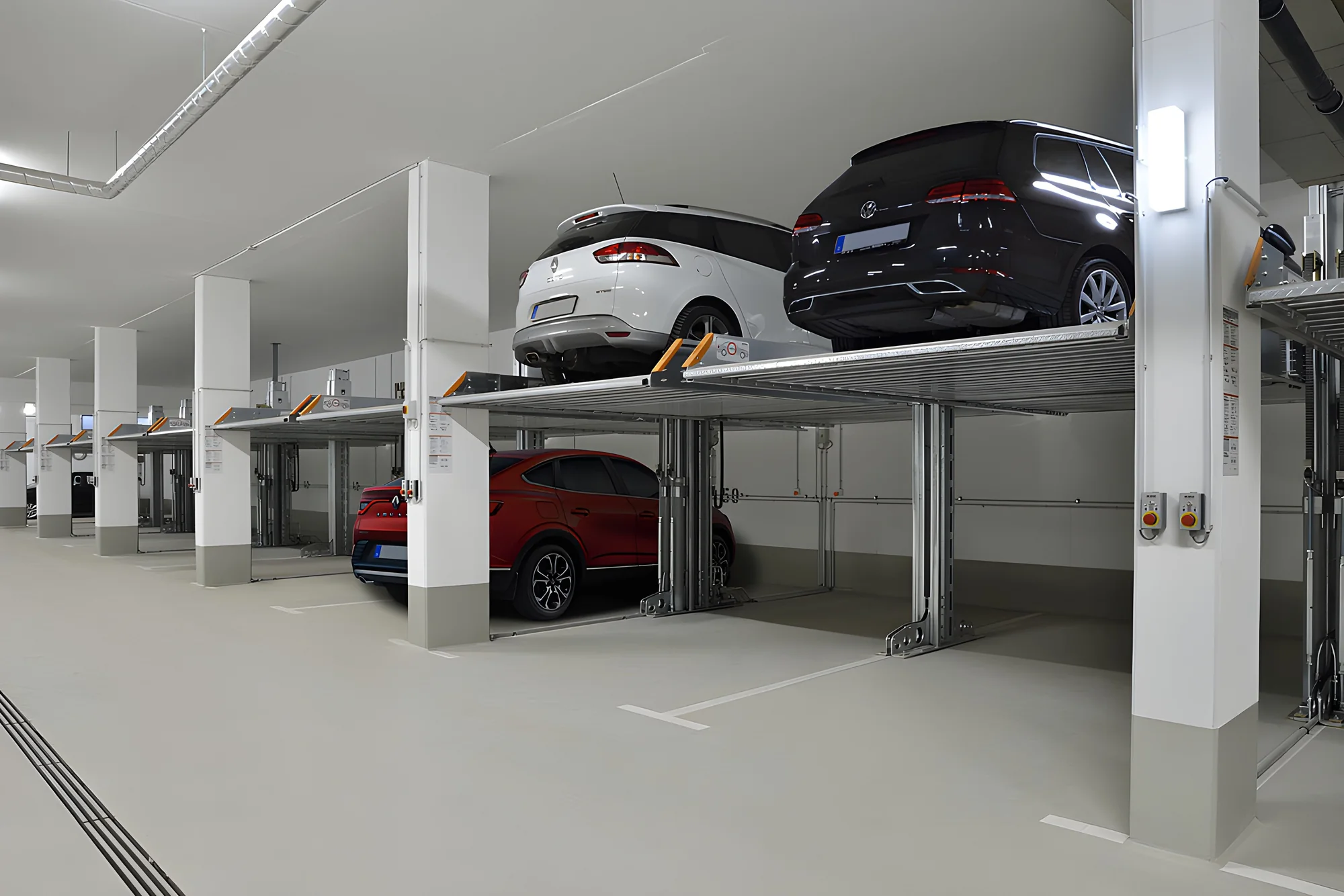 Parking klackalice za investitore — KLAUS platforme u podzemnoj garaži novog stambenog projekta